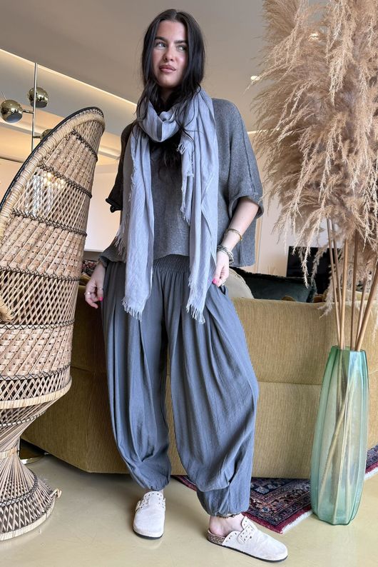 Basso Shirring Genie Pant Graphite 